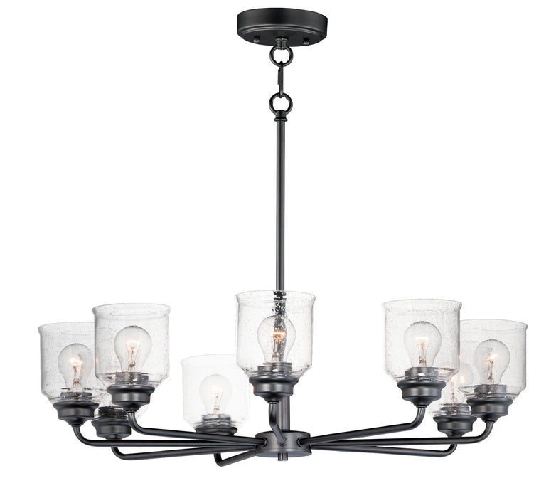 Maxim - 12268CDBK - Eight Light Chandelier - Acadia - Black