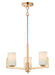 Maxim - 21285SWSBR - Three Light Chandelier - Dart - Satin Brass