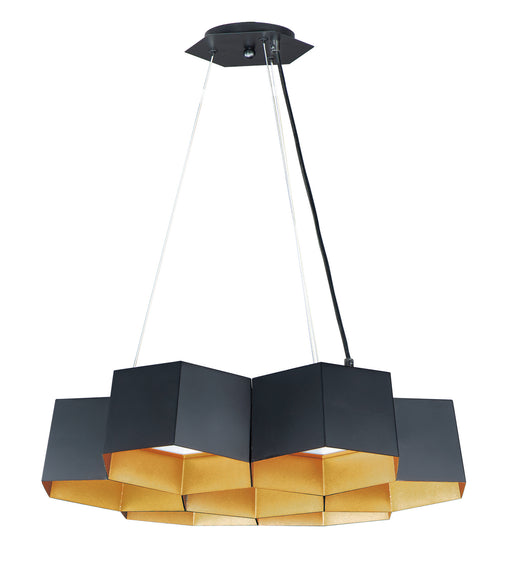 Maxim - 30337BKGLD - LED Chandelier - Honeycomb - Black / Gold