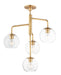 Maxim - 38414CLNAB - Four Light Pendant - Branch - Natural Aged Brass