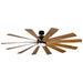 Modern Forms Fans - FR-W1815-80L35MBDK - 80"Ceiling Fan - Windflower - Matte Black/Distressed Koa