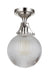 Craftmade - X8326-PLN-C - One Light Semi Flush Mount - State House - Polished Nickel