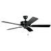 Kichler - 330015SBK - 52"Ceiling Fan - Basics Pro Patio - Satin Black