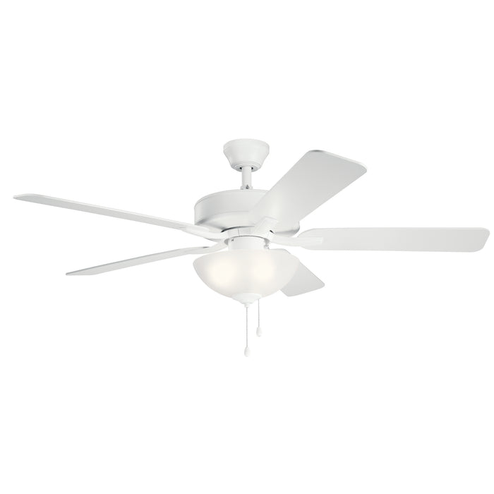 Kichler - 330017MWH - 52"Ceiling Fan - Basics Pro Select - Matte White