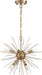 Nuvo Lighting - 60-6992 - Six Light Chandelier - Cirrus - Vintage Brass