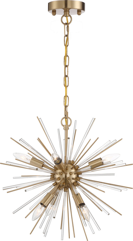 Nuvo Lighting - 60-6992 - Six Light Chandelier - Cirrus - Vintage Brass