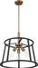 Nuvo Lighting - 60-6642 - Three Light Pendant - Chassis - Copper Brushed Brass / Matte Black