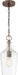 Nuvo Lighting - 60-6748 - One Light Pendant - Hartley - Antique Copper / Clear Glass
