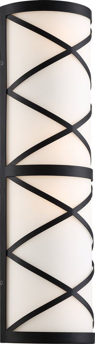 Nuvo Lighting - 60-6846 - Four Light Vanity - Sylph - Aged Bronze / Satin White Glass