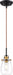 Nuvo Lighting - 60-6852 - One Light Mini Pendant - Toleo - Black / Vintage Brass Accents