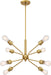 Nuvo Lighting - 60-6925 - Eight Light Pendant - Faraday - Brushed Brass