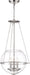 Nuvo Lighting - 60-6952 - Three Light Pendant - Odyssey - Polished Nickel / Clear Glass