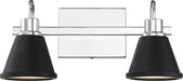 Nuvo Lighting - 62-1472 - LED Vanity - Bette - Polished Nickel / Matte Black