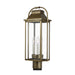 Visual Comfort Studio - OL13207PDB - Three Light Post Lantern - Wellsworth - Painted Distressed Brass