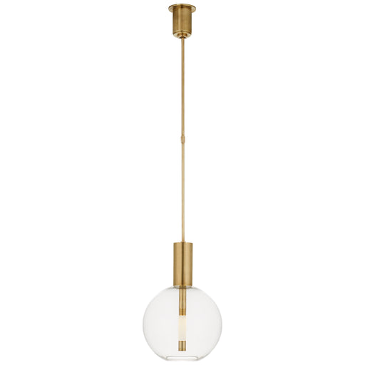 Visual Comfort Signature - KW 5131AB - LED Pendant - Nye - Antique-Burnished Brass