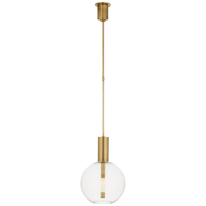 Visual Comfort Signature - KW 5131AB - LED Pendant - Nye - Antique-Burnished Brass