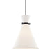 Mitzi - H294701L-PN/BK - One Light Pendant - Julia - Polished Nickel/Black