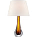 Visual Comfort Signature - JN 3711AMB-L - One Light Table Lamp - Christa - Amber Glass