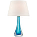 Visual Comfort Signature - JN 3711CEB-L - One Light Table Lamp - Christa - Cerulean Blue Glass