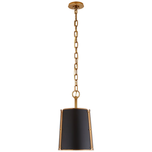 Visual Comfort Signature - S 5645HAB-BLK - One Light Pendant - Hastings - Hand-Rubbed Antique Brass