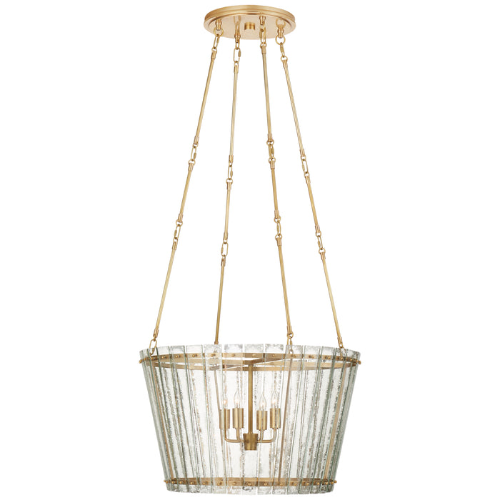 Visual Comfort Signature - S 5653HAB-AM - Four Light Chandelier - Cadence - Hand-Rubbed Antique Brass
