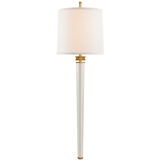 Visual Comfort Signature - TOB 2943HAB-L - Two Light Wall Sconce - Lyra - Hand-Rubbed Antique Brass and Crystal