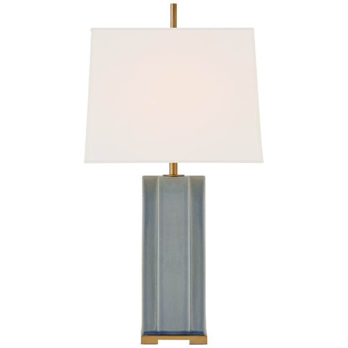 Visual Comfort Signature - TOB 3681PBC-L - One Light Table Lamp - Niki - Polar Blue Crackle
