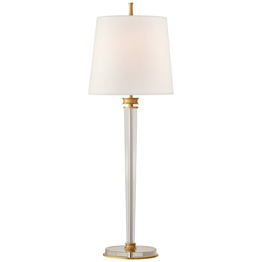 Visual Comfort Signature - TOB 3943HAB-L - One Light Buffet Lamp - Lyra - Hand-Rubbed Antique Brass and Crystal