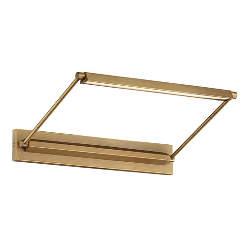 W.A.C. Lighting - PL-LED17-30-AB - LED Picture Light - Hudson - Aged Brass