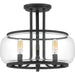 Quoizel - PRUC1714MBK - Three Light Semi Flush Mount - Pruitt - Matte Black