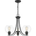 Quoizel - PRUS5022MBK - Three Light Chandelier - Pruitt - Matte Black