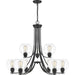 Quoizel - PRUS5034MBK - Nine Light Chandelier - Pruitt - Matte Black