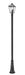 Z-Lite - 579PHBR-519P-BK - Three Light Outdoor Post Mounted Fixture - Talbot - Black