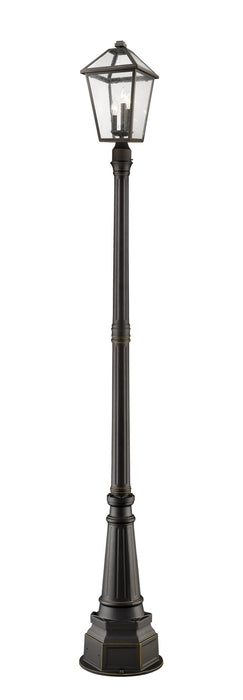 Z-Lite - 579PHBR-564P-ORB - Three Light Outdoor Post Mounted Fixture - Talbot - Oil Rubbed Bronze
