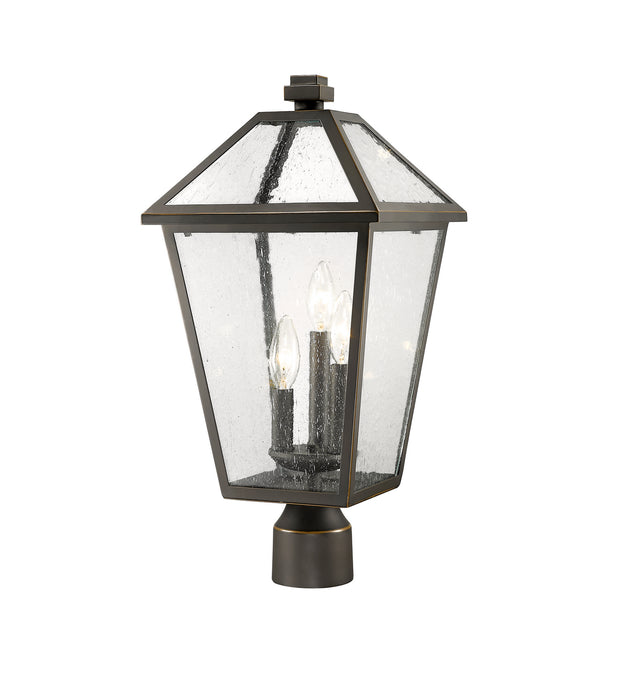 Z-Lite - 579PHBR-ORB - Three Light Outdoor Post Mount Fixture - Talbot - Oil Rubbed Bronze