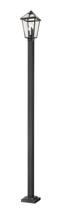 Z-Lite - 579PHBS-536P-BK - Three Light Outdoor Post Mounted Fixture - Talbot - Black