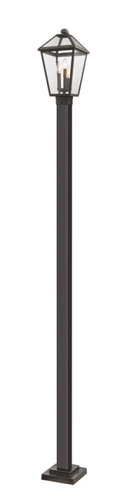 Z-Lite - 579PHBS-536P-ORB - Three Light Outdoor Post Mounted Fixture - Talbot - Oil Rubbed Bronze