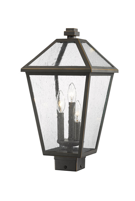 Z-Lite - 579PHBS-ORB - Three Light Outdoor Post Mount Fixture - Talbot - Oil Rubbed Bronze