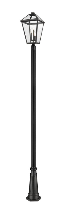 Z-Lite - 579PHXLR-519P-BK - Three Light Outdoor Post Mounted Fixture - Talbot - Black