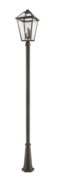 Z-Lite - 579PHXLR-519P-ORB - Three Light Outdoor Post Mounted Fixture - Talbot - Oil Rubbed Bronze