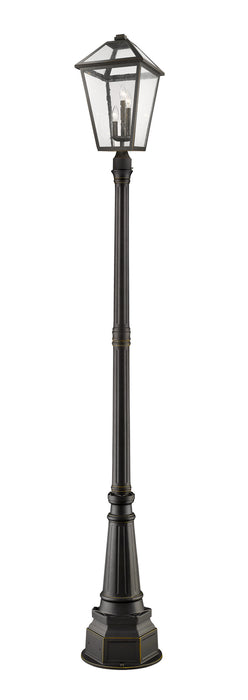 Z-Lite - 579PHXLR-564P-ORB - Three Light Outdoor Post Mounted Fixture - Talbot - Oil Rubbed Bronze