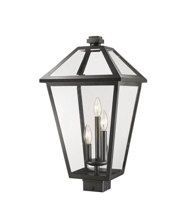 Z-Lite - 579PHXLS-BK - Three Light Outdoor Post Mount Fixture - Talbot - Black