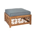 ELK Home - 2317001GO - Ottoman Cushion - Teak Lattice - Gray