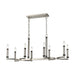 ELK Home - D4341 - Eight Light Chandelier - Sunsphere - Satin Nickel