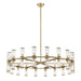 Alora - CH309036NBCG - 36 Light Chandelier - Revolve - Clear Glass/Natural Brass