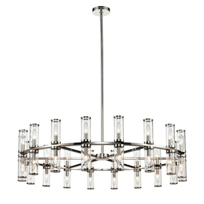 Alora - CH309036PNCG - 36 Light Chandelier - Revolve - Clear Glass/Polished Nickel