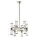 Alora - CH309066PNCG - 12 Light Chandelier - Revolve - Clear Glass/Polished Nickel