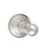 Emtek Traditional Brass Single Hook Post, Lancaster Rosette