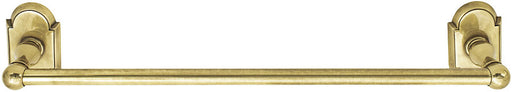 Emtek Traditional Brass Towel Bar 24", #8 Rosette