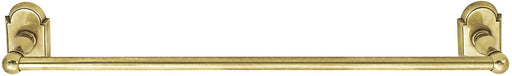 Emtek Traditional Brass Towel Bar 30", #8 Rosette